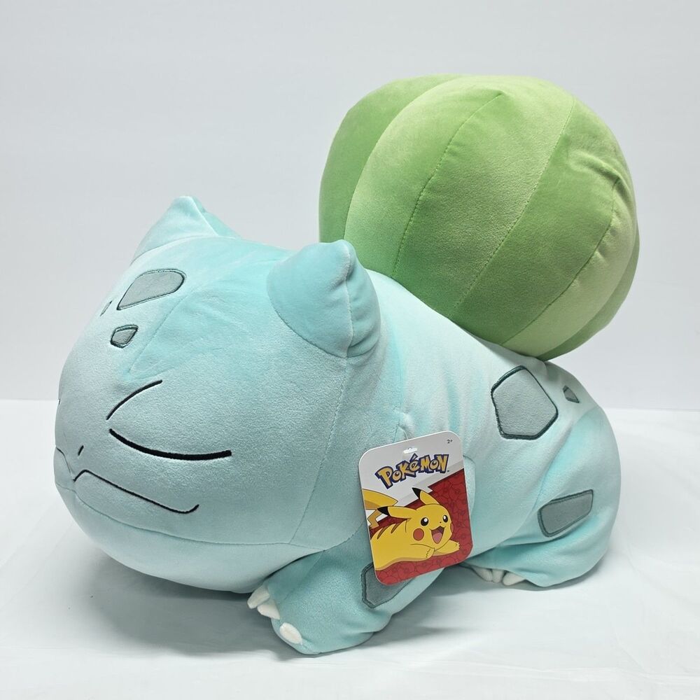 Jazwares Nintendo Pokemon 15" Sleeping Bulbasaur Plush Buddy Toy NWT